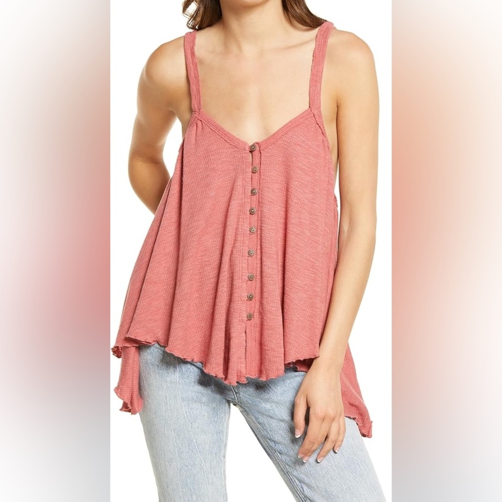 Free People Cotton Blend Dream Weaver Tank